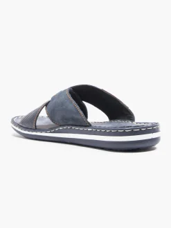 Mens Slip On Navy Sandal