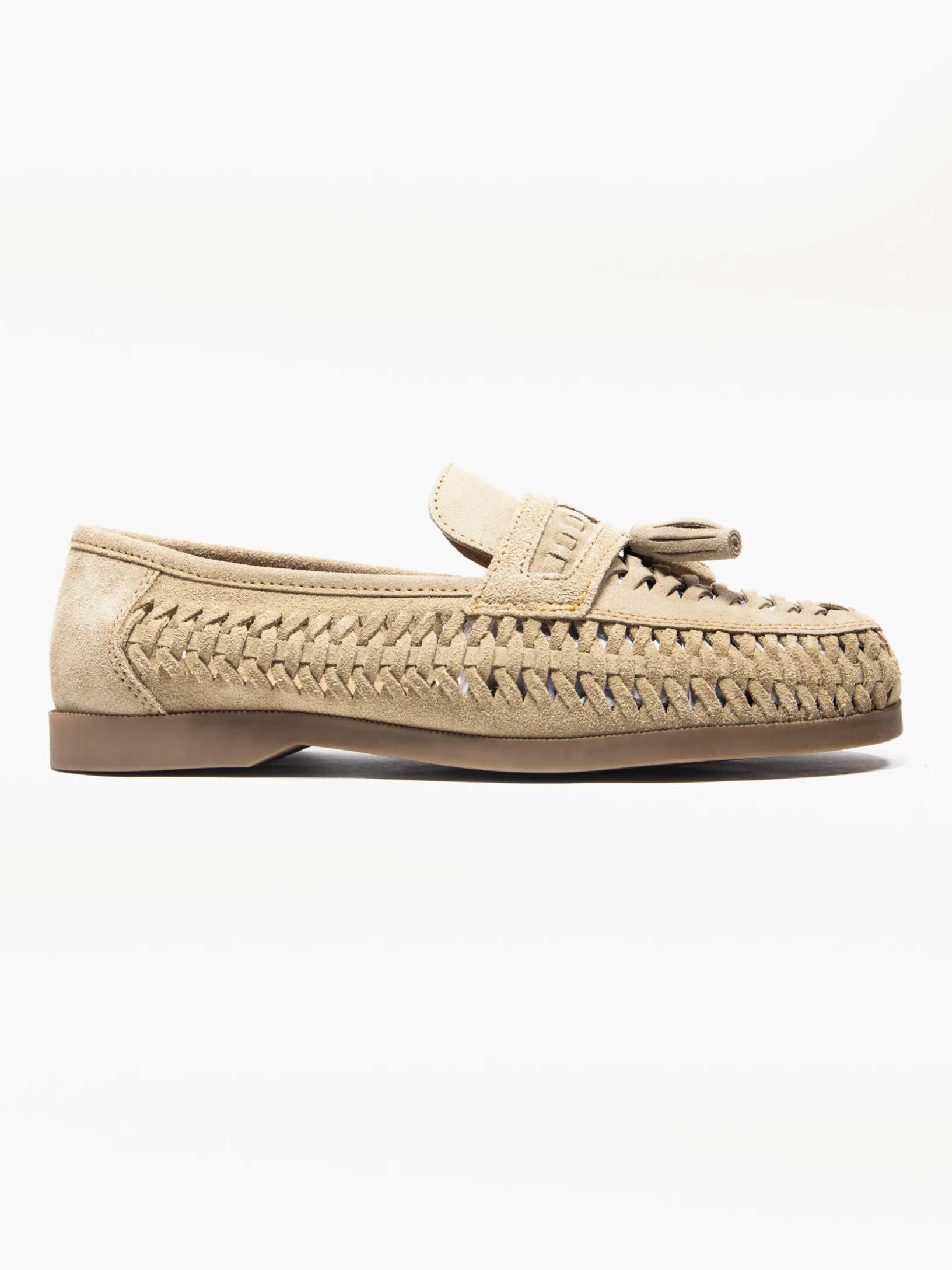 MENS SUEDE INTERWEAVE LOAFERS