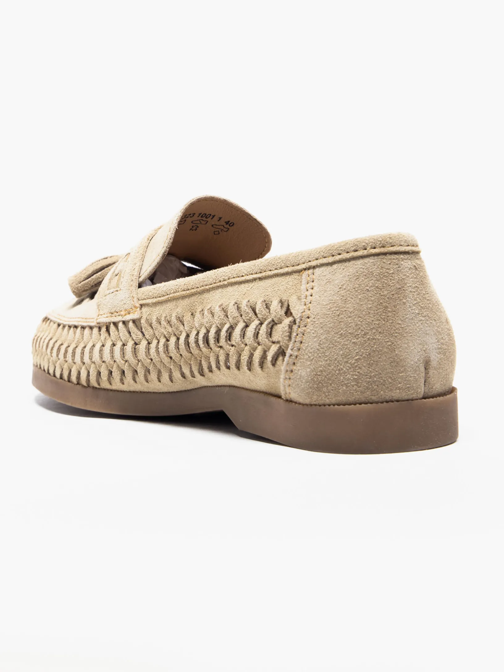 MENS SUEDE INTERWEAVE LOAFERS