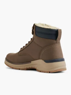 Mens Tan Casual Lace Up Boots