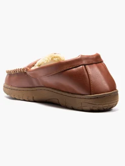 Mens Tan Slippers
