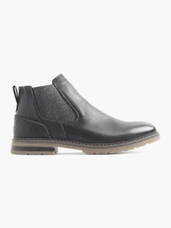 Mens Venice Black Formal Slip-on Boots