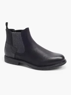 Mens Venice Black Slip-on Chelsea Boot