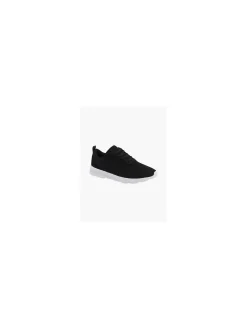Mens VTY Black Lightweight Lace-up Trainers