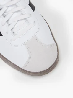 Men's White/Brown/Black VL Court Base Trainers