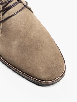 Mens Wood Brown Hudson Lace Up Boots