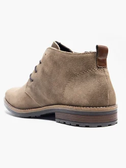 Mens Wood Brown Hudson Lace Up Boots