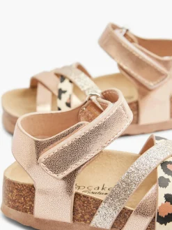 Metallic Footbed Sandal