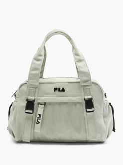 Mint Green Fila Shoulder Bag with Mesh Panelling and Buckle Details