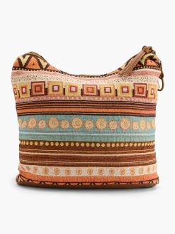 Multi-Coloured Jacquard Cross Body Bag