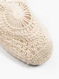 Nautral Espadrille with Ankle Tie Detail