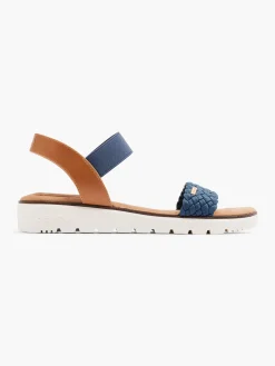 Navy and Brown Bench Sandal