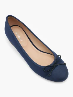 Navy Ballerina with Bow Detail