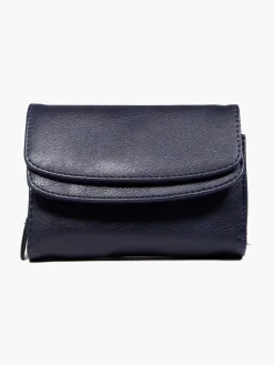 Navy Double Flapped Purse