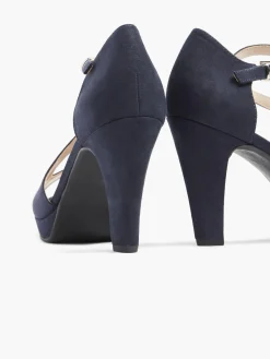 Navy Platform High Heel