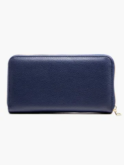 Navy Zipped Purse with Removable Card Holder