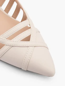 Nude Cut Out Slingback Heel