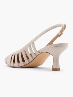 Nude Cut Out Slingback Heel