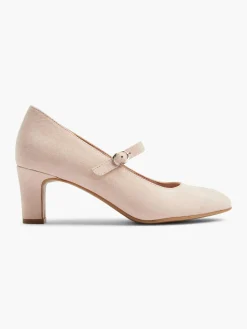 Nude Heeled Court Heel