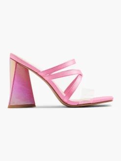 Pink and Purple Strapped Mule