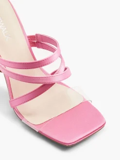 Pink and Purple Strapped Mule