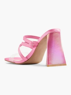 Pink and Purple Strapped Mule