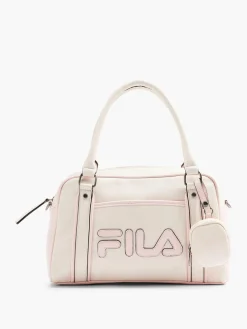 Pink Fila Handbag with Contrasting Details and Mini Pouch