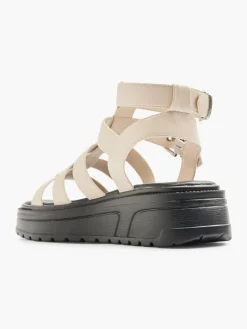Platform Chunky Sandal with Contrasting Sole