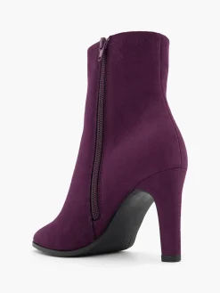 Plum Classic Heeled Ankle Boot