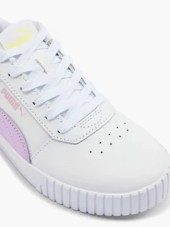 Puma White/Purple Carina 2.0 Lace-up Trainer