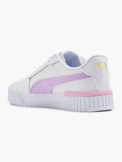 Puma White/Purple Carina 2.0 Lace-up Trainer