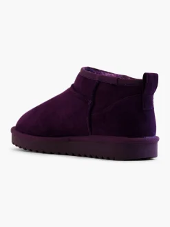 Purple Warm Lined Mini Ankle Boot