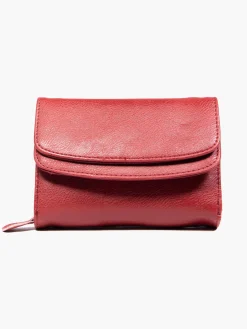 Red Double Flap Purse