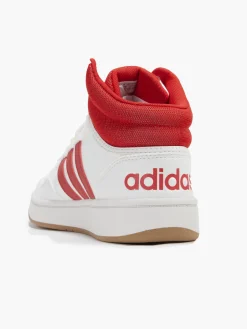 Red/White Hoops 3.0 Mid Trainers