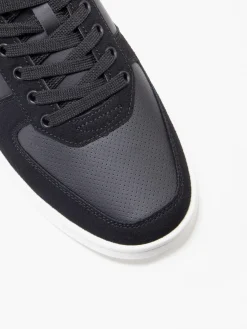 Reece Black Lace Up Casual Trainers