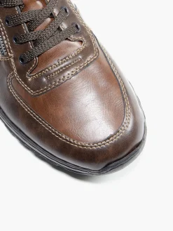 Rieker Hudson Toffee/Wood Lace up Trainer