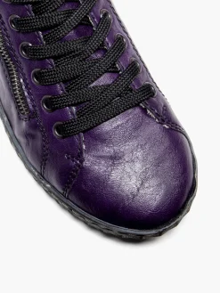 Rieker Lace Up Side Zip F Fit Casual Shoe