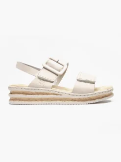Rieker Nude Buckled Comfort Sandal