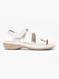 Rieker White Velcro Comfort Sandal