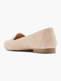 Sand Leather Flat Moccasin