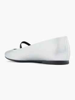 Silver Ballet Pump