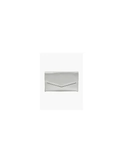 Silver Metallic Clutch Bag