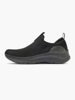 Skechers Black Slip-on Comfort Trainer