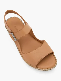 Tan Ankle Strap Comfort Sandal