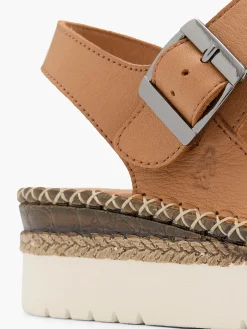 Tan Ankle Strap Comfort Sandal