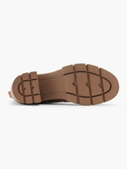 Tan Heeled Ankle Boot