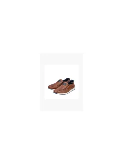 Tan Leather Casual Slip-on Shoe