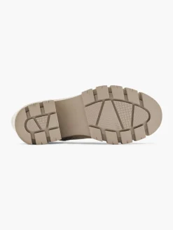 Taupe Chunky Biker Boot with Borg Trim