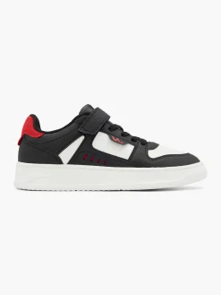 Teen Boy Black/Red Vty Court Trainer