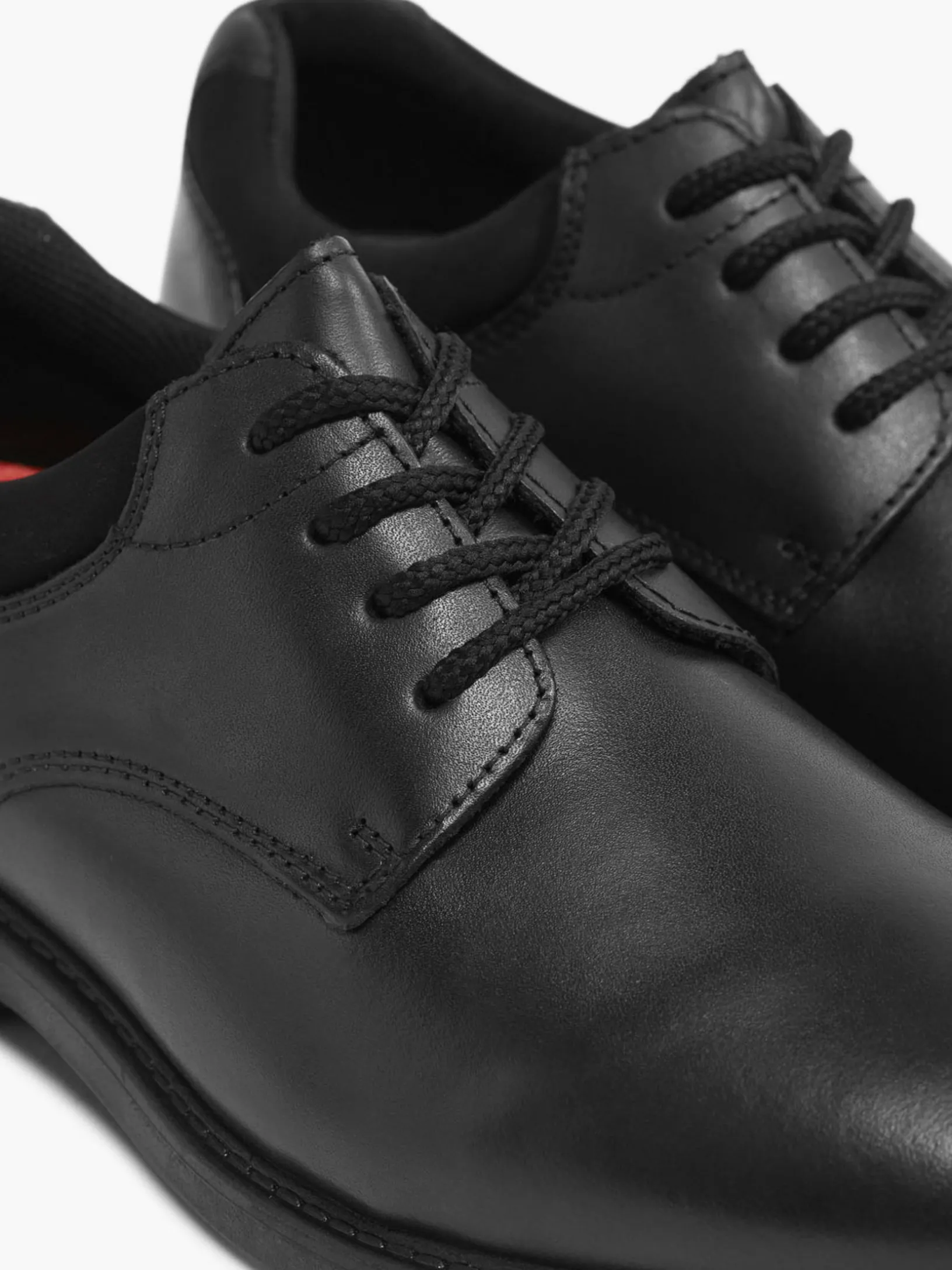 Teen Boy Hush Puppies Leather Lace-up School Shoes - Dual Fit